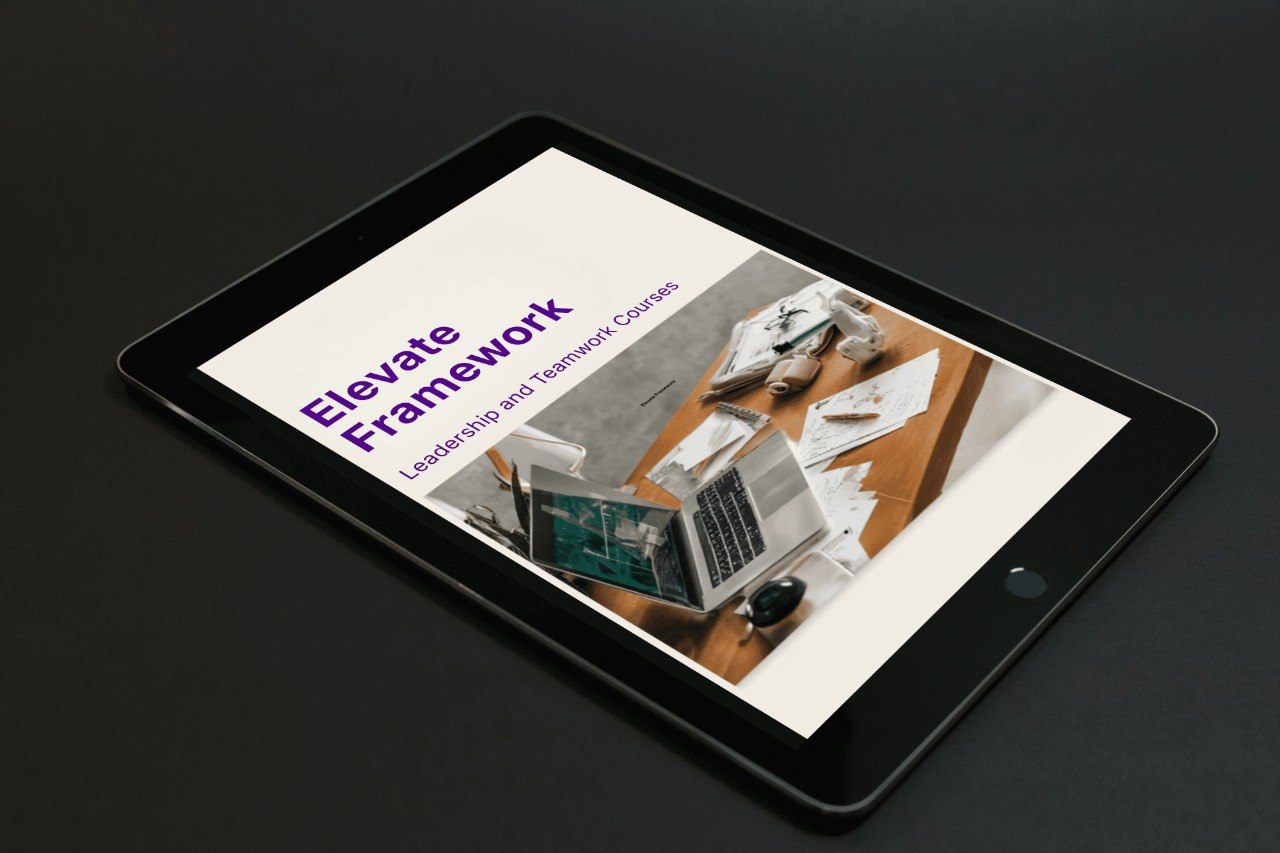 Tablet displaying a 'Vertex Blueprint' document on a dark surface